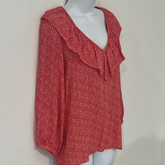 LOFT Ruffled Blouse Size S - Picture 2 of 5